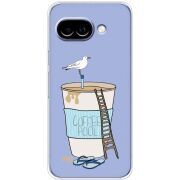 Прозорий чохол BoxFace Google Pixel 9A Segull in Cofee Pool
