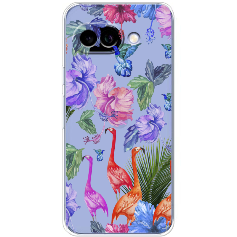 Прозорий чохол BoxFace Google Pixel 9A Flamingo