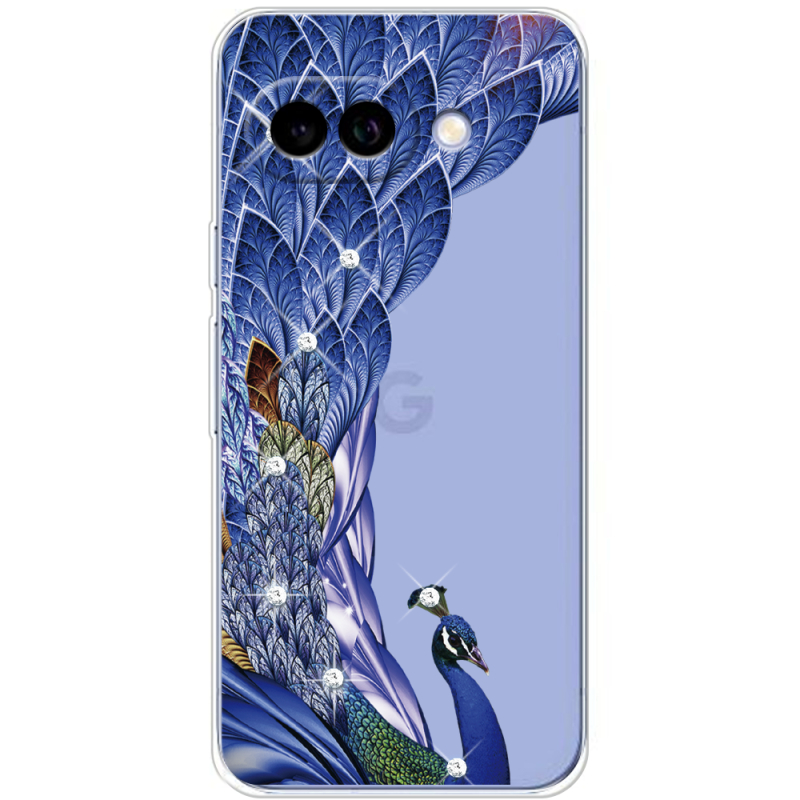 Чохол зі стразами Google Pixel 9A Peafowl
