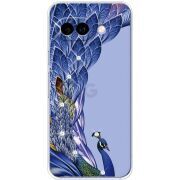 Чохол зі стразами Google Pixel 9A Peafowl