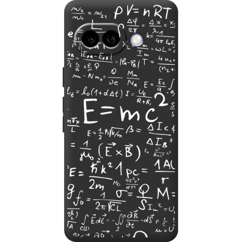 Чорний чохол BoxFace Google Pixel 9A E=mc2
