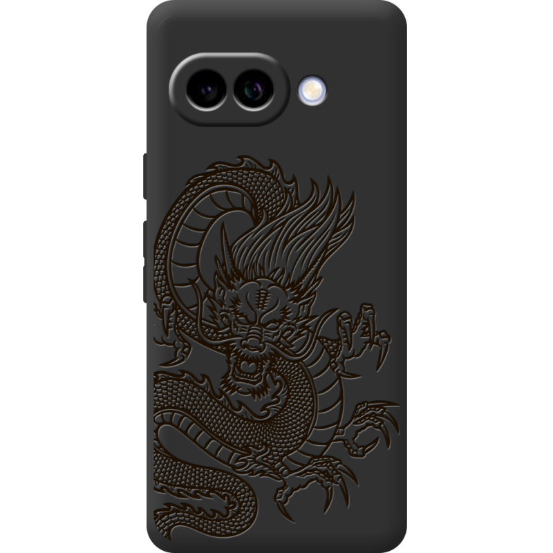 Чорний чохол BoxFace Google Pixel 9A Chinese Dragon