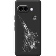 Чорний чохол BoxFace Google Pixel 9A Військовий літак