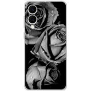 Чохол BoxFace Samsung Galaxy S25 Edge Black and White Roses