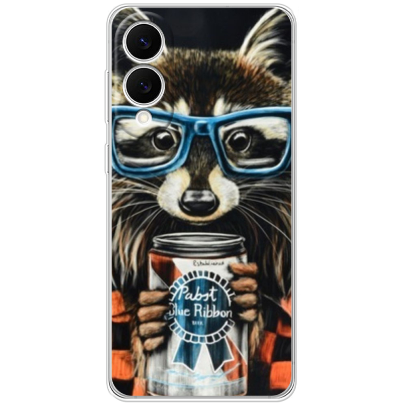 Чохол BoxFace Samsung Galaxy S25 Edge Енот с банкой