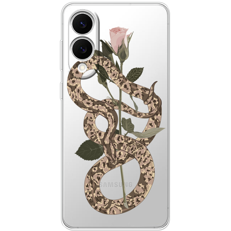 Прозорий чохол BoxFace Samsung Galaxy S25 Edge Glamor Snake