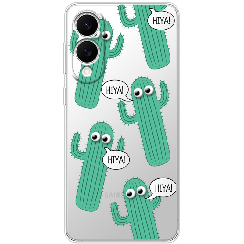 Прозорий чохол BoxFace Samsung Galaxy S25 Edge с 3D-глазками HIYA