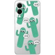 Прозорий чохол BoxFace Samsung Galaxy S25 Edge с 3D-глазками HIYA