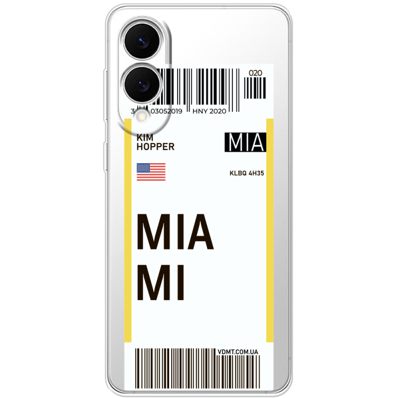 Прозорий чохол BoxFace Samsung Galaxy S25 Edge Ticket Miami