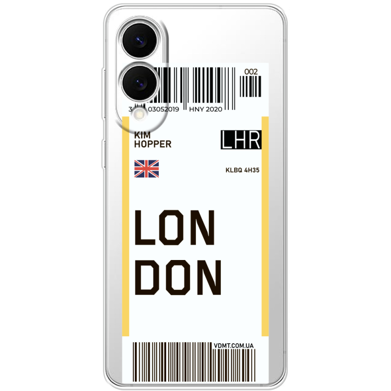 Прозорий чохол BoxFace Samsung Galaxy S25 Edge Ticket London