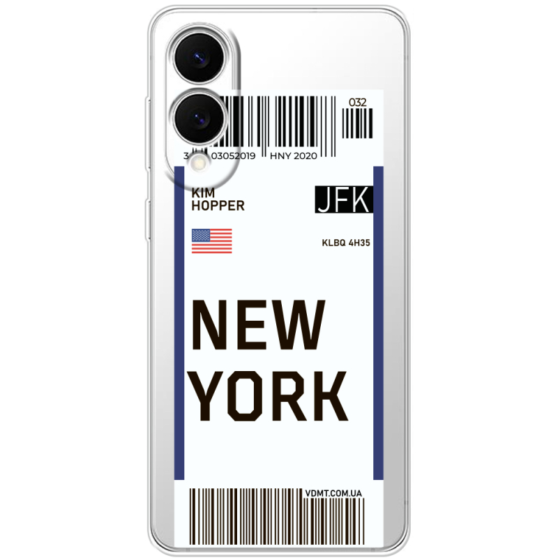 Прозорий чохол BoxFace Samsung Galaxy S25 Edge Ticket New York