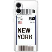 Прозорий чохол BoxFace Samsung Galaxy S25 Edge Ticket New York