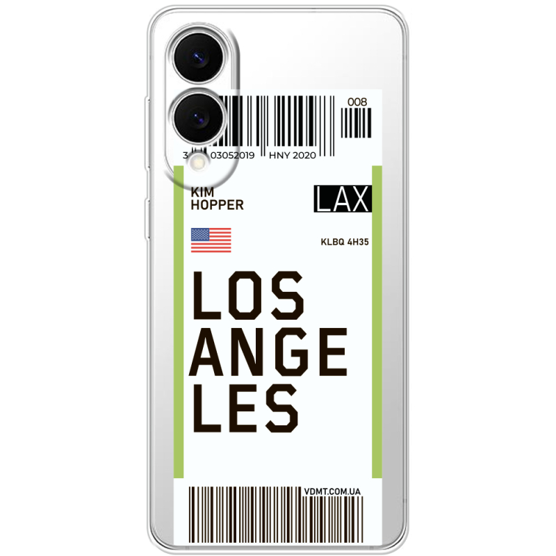 Прозорий чохол BoxFace Samsung Galaxy S25 Edge Ticket Los Angeles