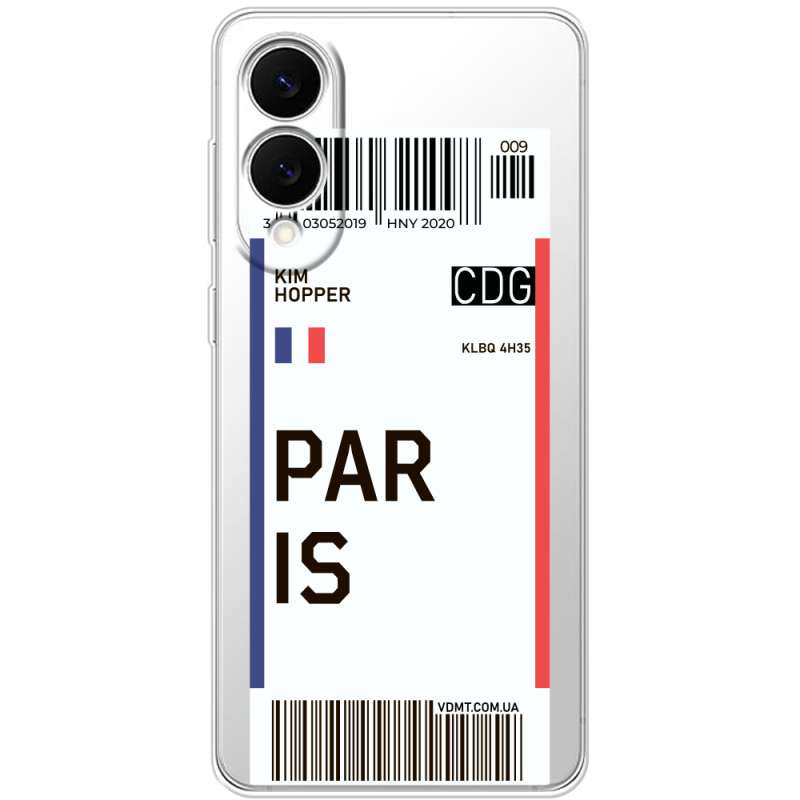 Прозорий чохол BoxFace Samsung Galaxy S25 Edge Ticket Paris