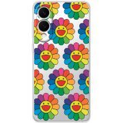 Прозорий чохол BoxFace Samsung Galaxy S25 Edge Hippie Flowers