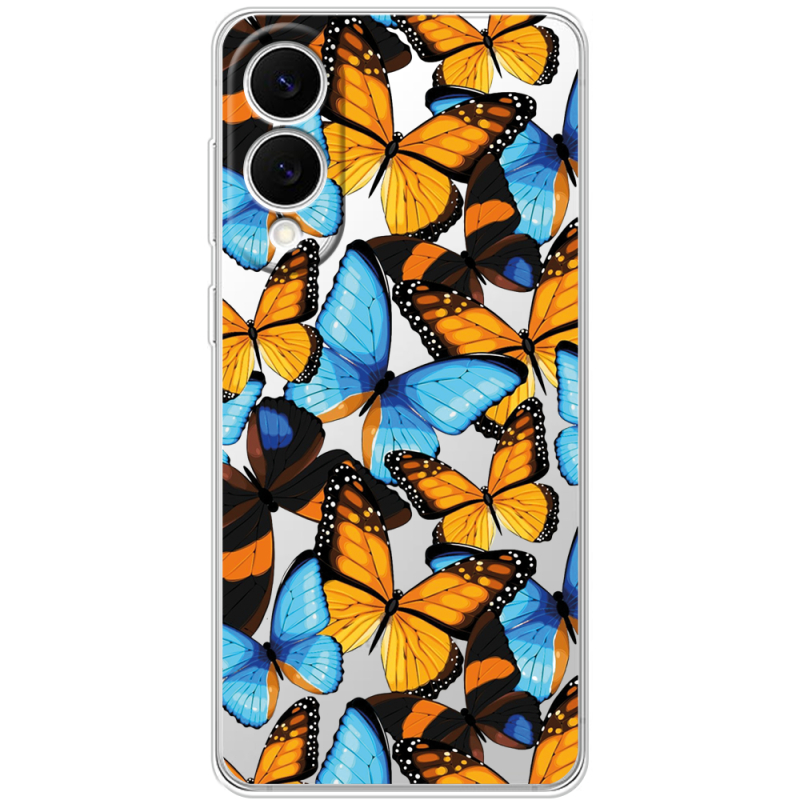 Прозорий чохол BoxFace Samsung Galaxy S25 Edge Butterfly Morpho