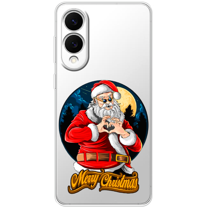 Прозорий чохол BoxFace Samsung Galaxy S25 Edge Cool Santa