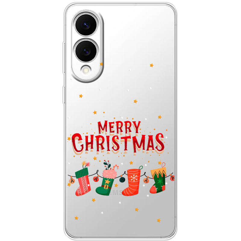 Прозорий чохол BoxFace Samsung Galaxy S25 Edge Merry Christmas
