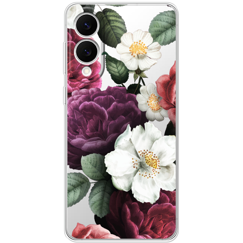 Прозорий чохол BoxFace Samsung Galaxy S25 Edge Floral Dark Dreams