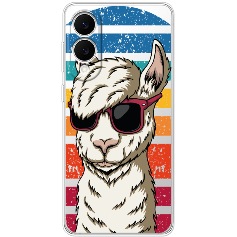 Прозорий чохол BoxFace Samsung Galaxy S25 Edge Стильна Лама