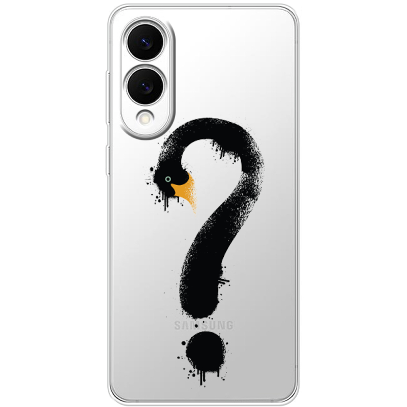 Прозорий чохол BoxFace Samsung Galaxy S25 Edge Swan question