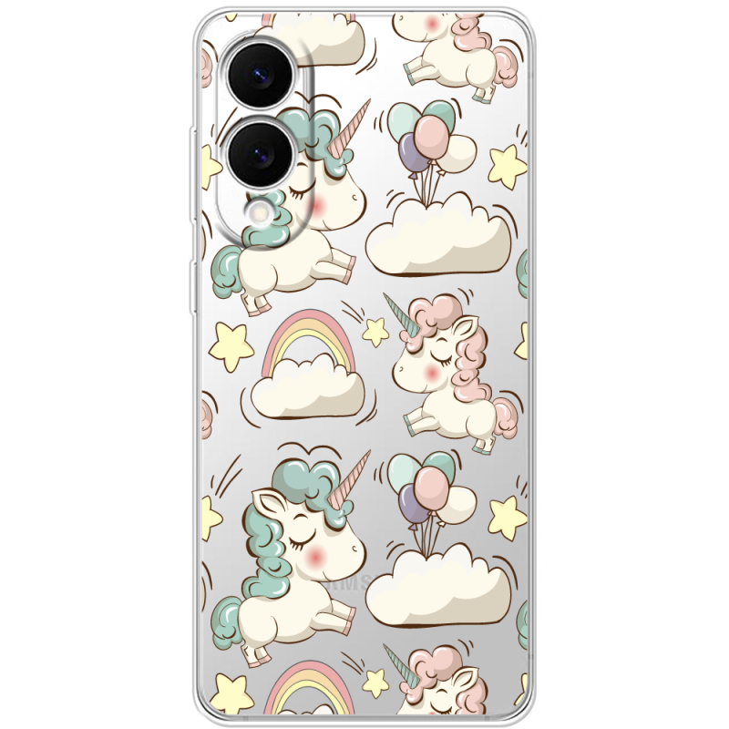 Прозорий чохол BoxFace Samsung Galaxy S25 Edge Unicorns