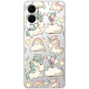 Прозорий чохол BoxFace Samsung Galaxy S25 Edge Unicorns