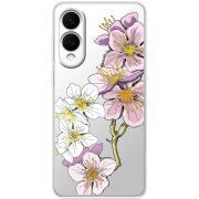 Прозорий чохол BoxFace Samsung Galaxy S25 Edge Cherry Blossom