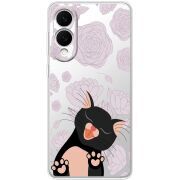 Прозорий чохол BoxFace Samsung Galaxy S25 Edge Meow