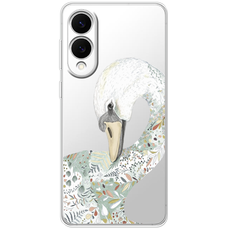 Прозорий чохол BoxFace Samsung Galaxy S25 Edge Swan