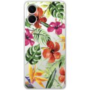 Прозорий чохол BoxFace Samsung Galaxy S25 Edge Tropical Flowers