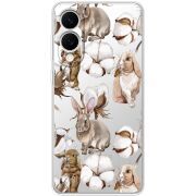 Прозорий чохол BoxFace Samsung Galaxy S25 Edge Cotton and Rabbits