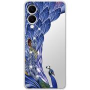 Чохол зі стразами Samsung Galaxy S25 Edge Peafowl