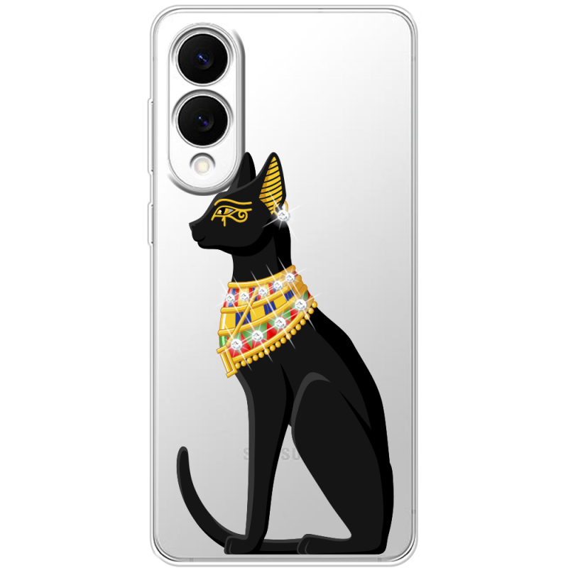 Чохол зі стразами Samsung Galaxy S25 Edge Egipet Cat