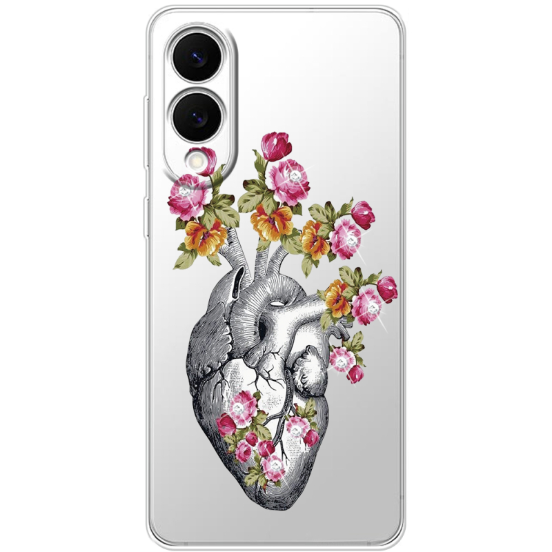 Чохол зі стразами Samsung Galaxy S25 Edge Heart