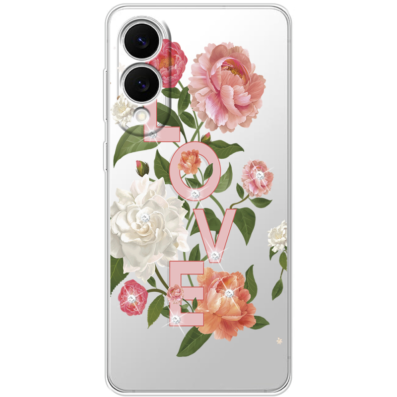 Чохол зі стразами Samsung Galaxy S25 Edge Love