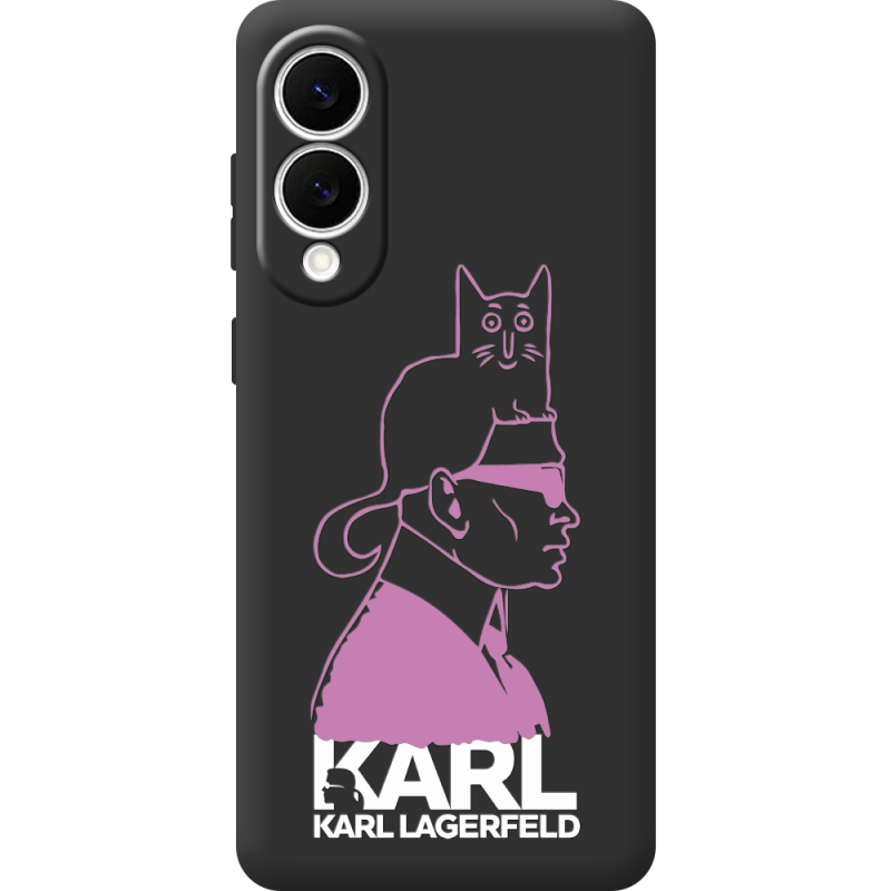 Чорний чохол BoxFace Samsung Galaxy S25 Edge Pink Karl
