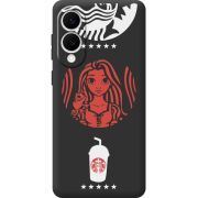 Чорний чохол BoxFace Samsung Galaxy S25 Edge RedWhite Coffee