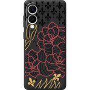 Чорний чохол BoxFace Samsung Galaxy S25 Edge FranceFlowers