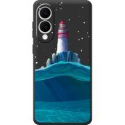 Чорний чохол BoxFace Samsung Galaxy S25 Edge Lighthouse