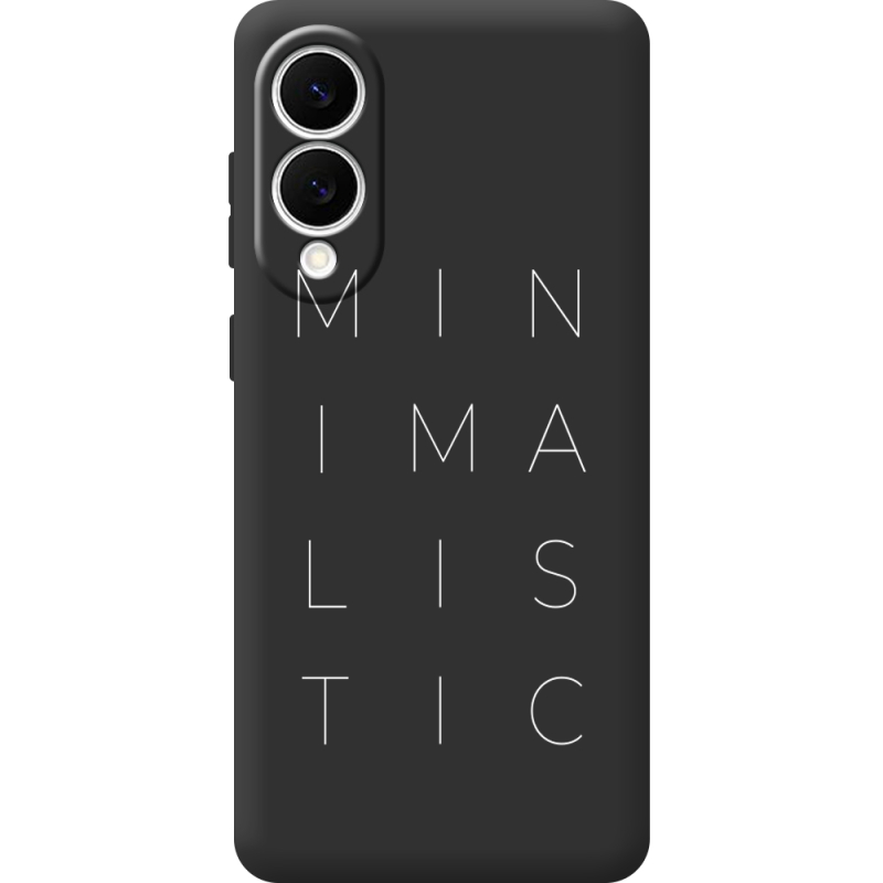 Чорний чохол BoxFace Samsung Galaxy S25 Edge Minimalistic