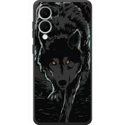 Чорний чохол BoxFace Samsung Galaxy S25 Edge Wolf