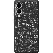 Чорний чохол BoxFace Samsung Galaxy S25 Edge E=mc2