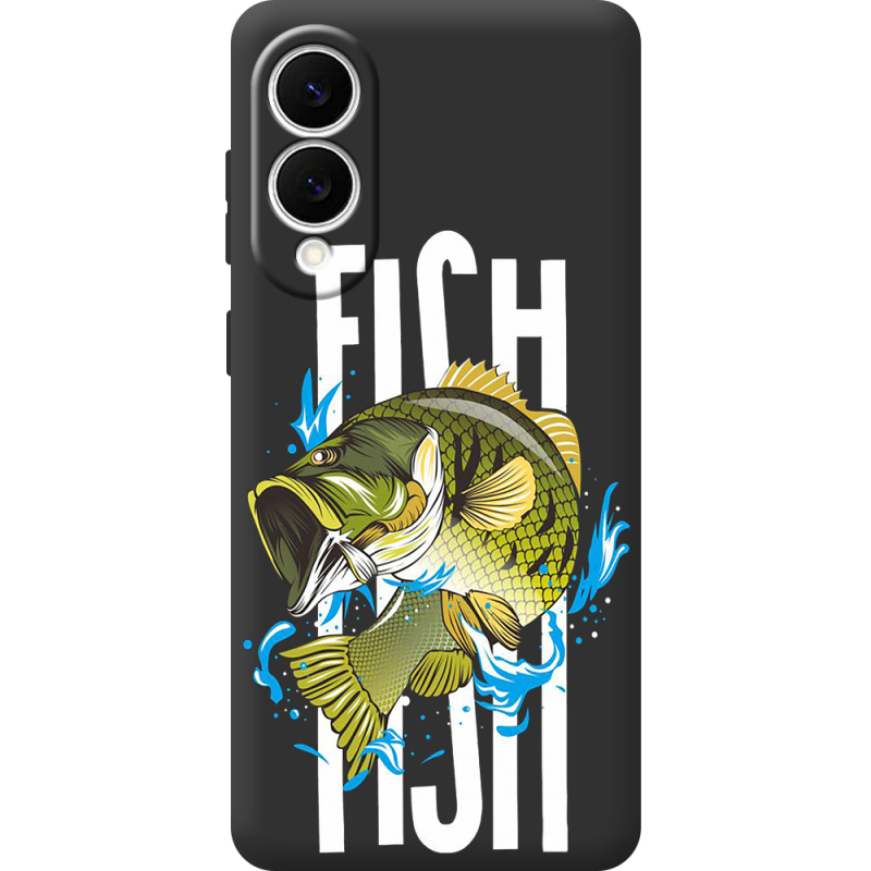 Чорний чохол BoxFace Samsung Galaxy S25 Edge Fish