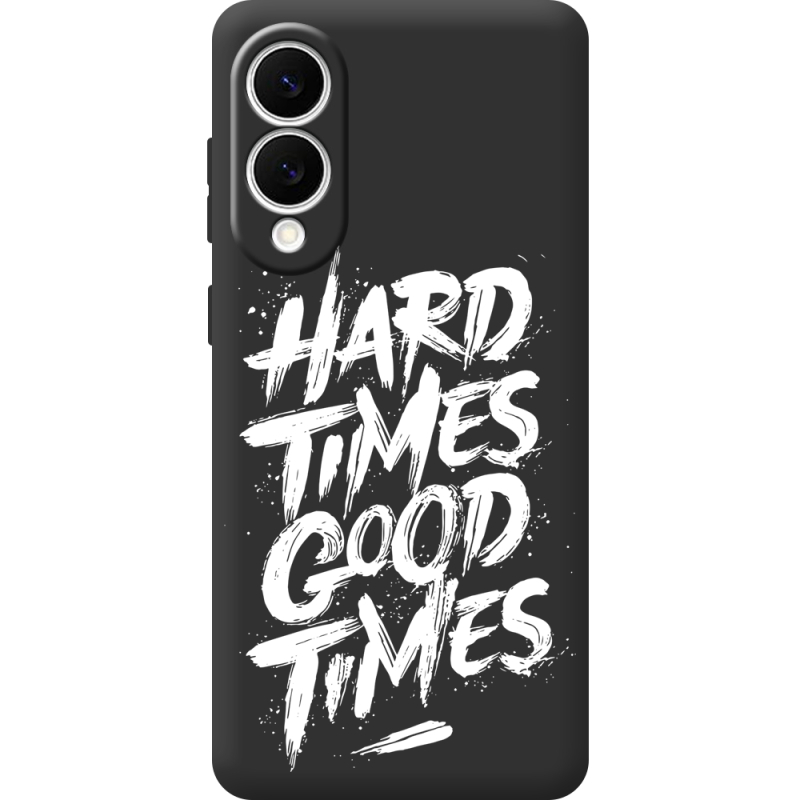 Чорний чохол BoxFace Samsung Galaxy S25 Edge Hard Times Good Times