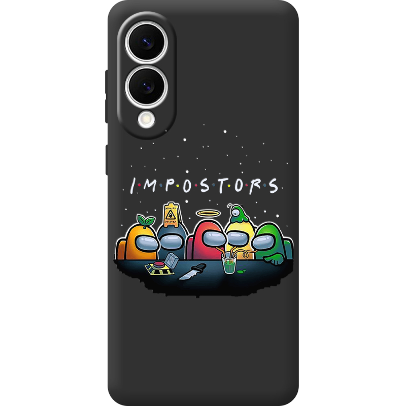 Чорний чохол BoxFace Samsung Galaxy S25 Edge Among Us Impostors