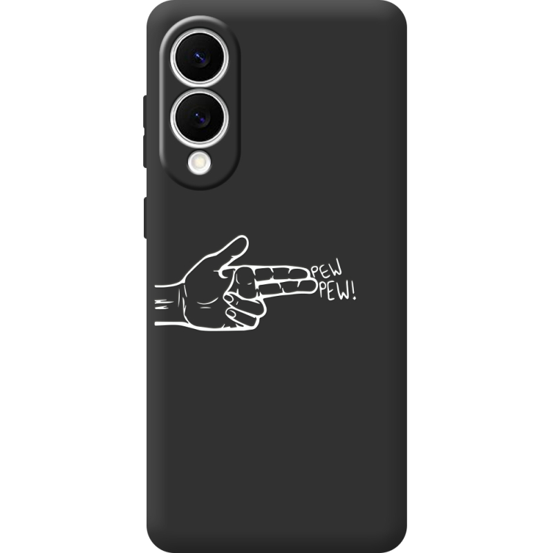 Чорний чохол BoxFace Samsung Galaxy S25 Edge Pew Pew