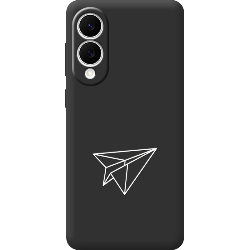 Чорний чохол BoxFace Samsung Galaxy S25 Edge Paper Plane