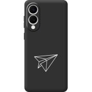 Чорний чохол BoxFace Samsung Galaxy S25 Edge Paper Plane