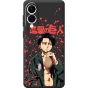 Чорний чохол BoxFace Samsung Galaxy S25 Edge Атака Титанов Леви